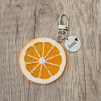 Pomeranč přívěsek na klíče