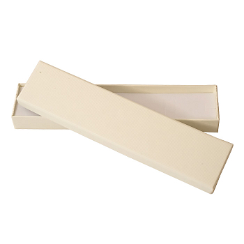 Papírová dárková krabička na náramky vanilková