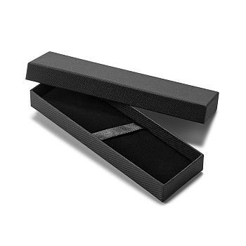 Papírová dárková krabička na pera a lžičky černá