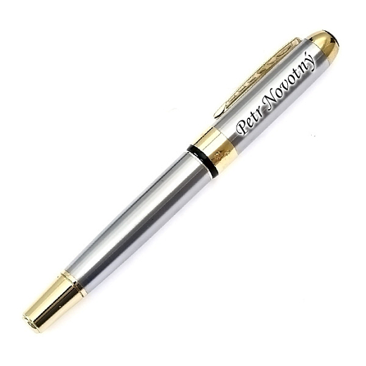 Luxusní plnící pero Modern stříbrné v dárkové krabičce