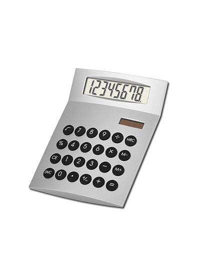 Stolní kalkulačka stříbrná