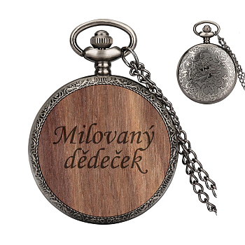 Kapesní hodinky Cibule s dřevěnou vložkou