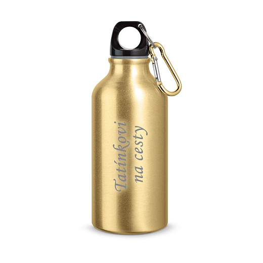 Cestovní hliníková láhev zlatá 400 ml