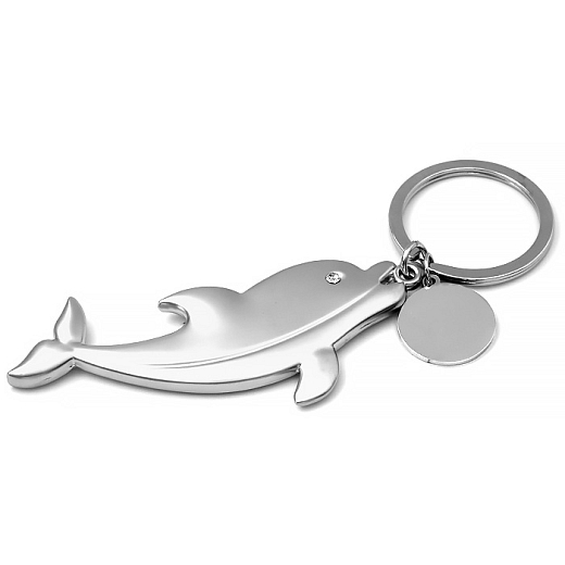 Kovový přívěsek na klíče Delfín