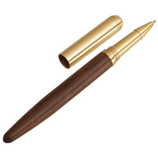 Luxusní pero dřevo v kombinaci s mosazí v dárkové krabičce