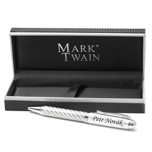 Luxusní pero Mark Twain v dárkové krabičce perleťové