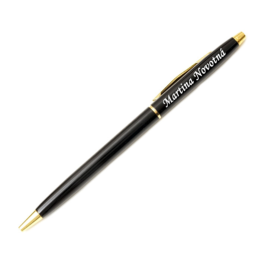 Luxusní pero Slim černé v dárkové krabičce