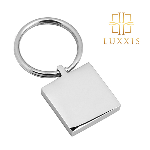 Ocelový přívěsek na klíče Square Super lesk Luxxis
