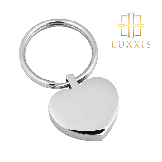 Ocelový přívěsek na klíče Srdce Super lesk Luxxis